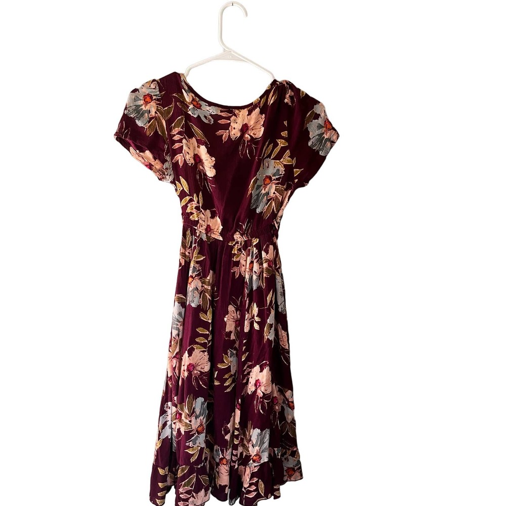 Patrons of Peace Floral XS Wrap Dress